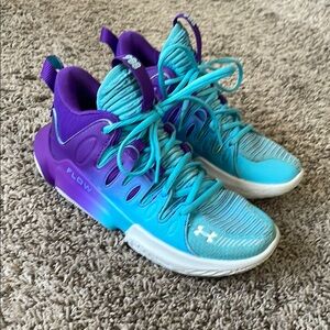 Under Armour Women’s Purple and Blue basketball shoes